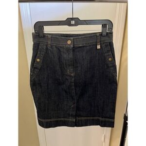 New with tags Jones New York Signature Denim Stretch‎ Skirt Women's Size 6